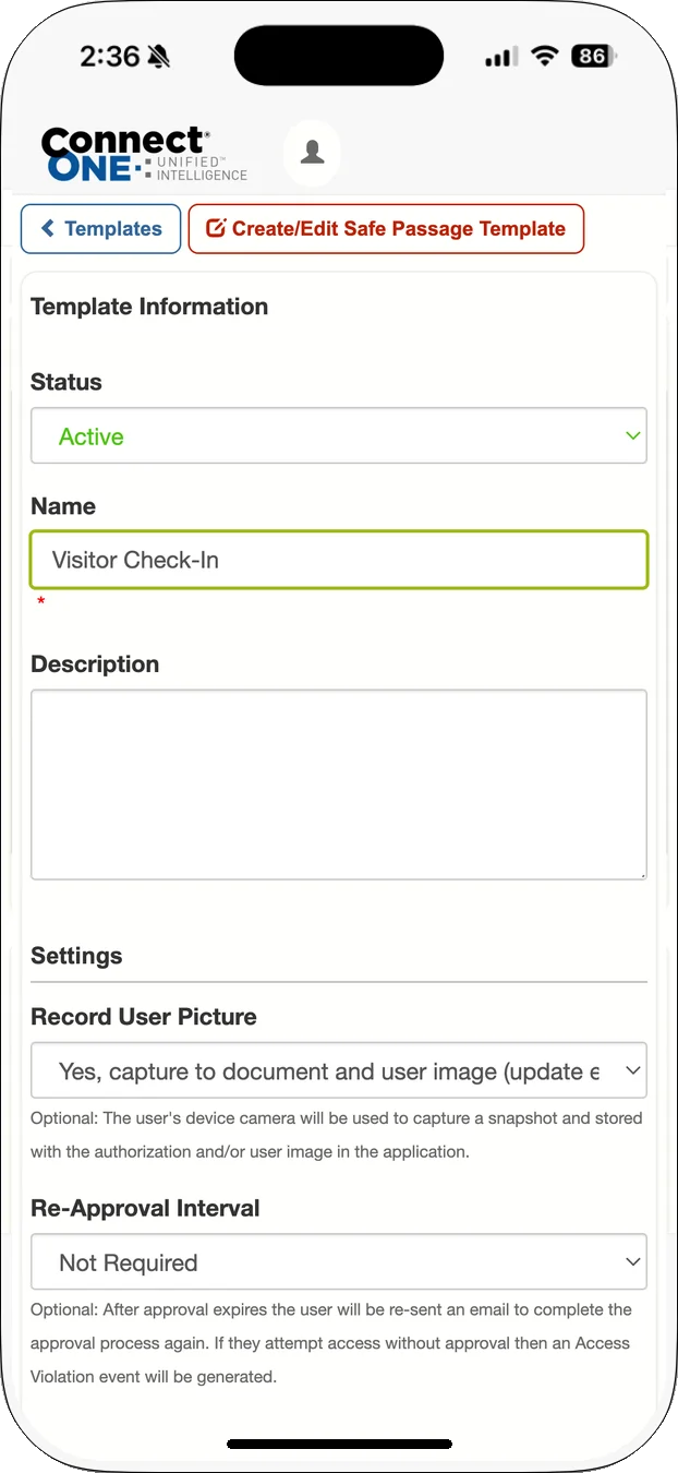 Safe Passage Workflow