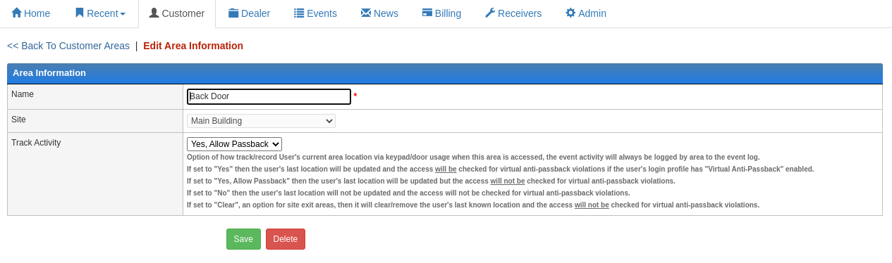 Site Area Tracking Expanded