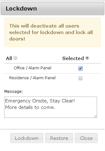 Lockdown Window