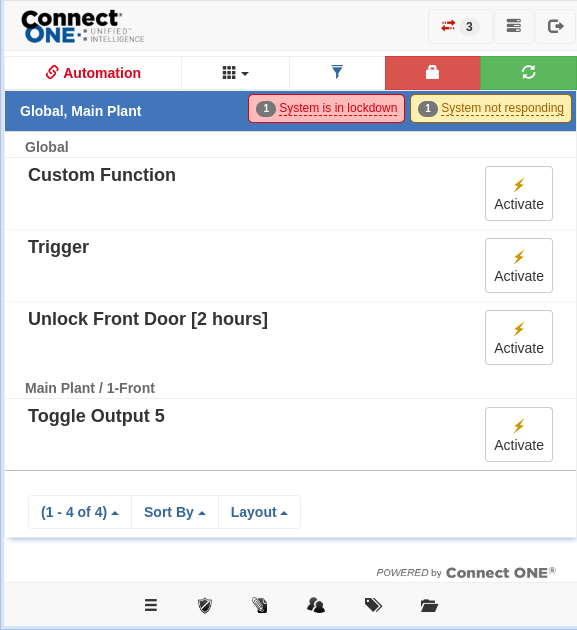 Custom Function Activation on Bosch Panels