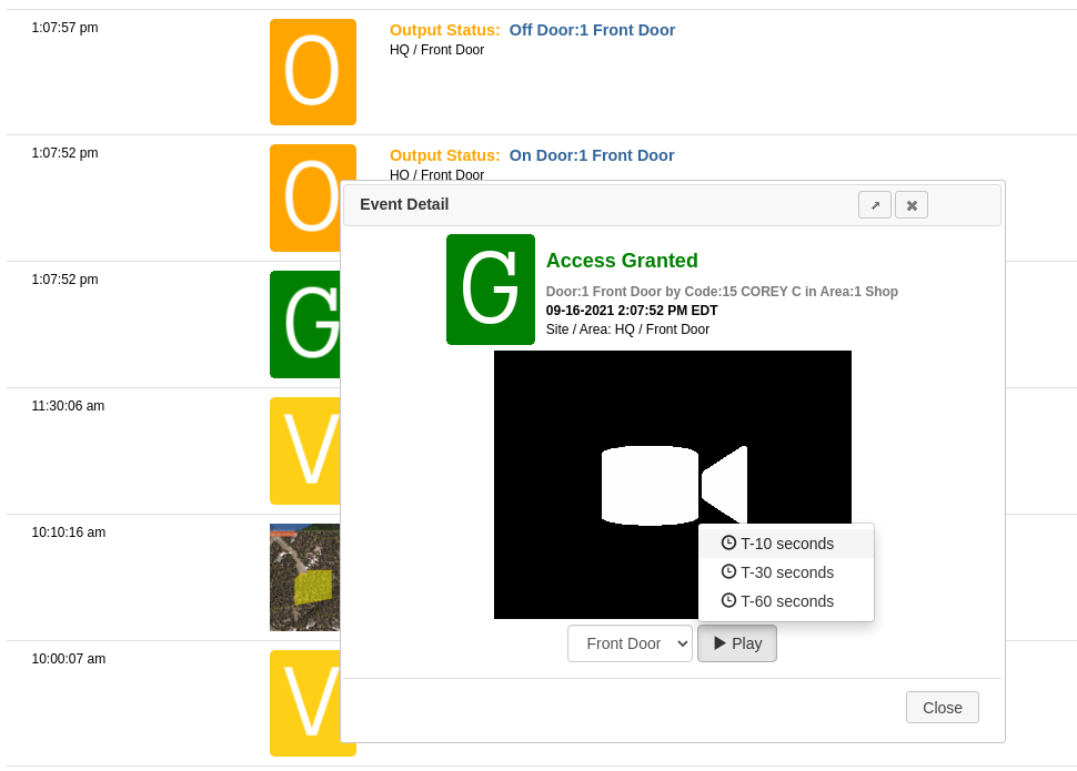 Video Playback on ANY Event