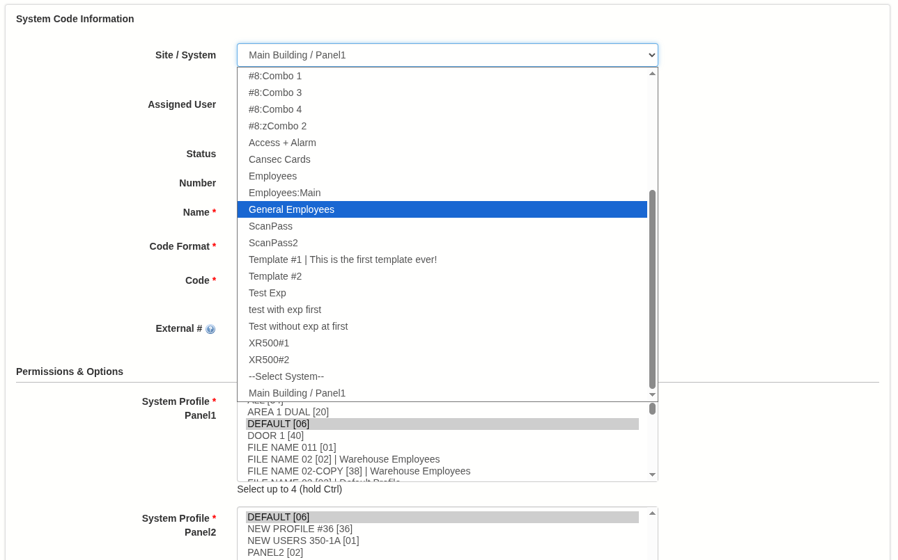 Improvements to System Code, Profile & Schedule Management