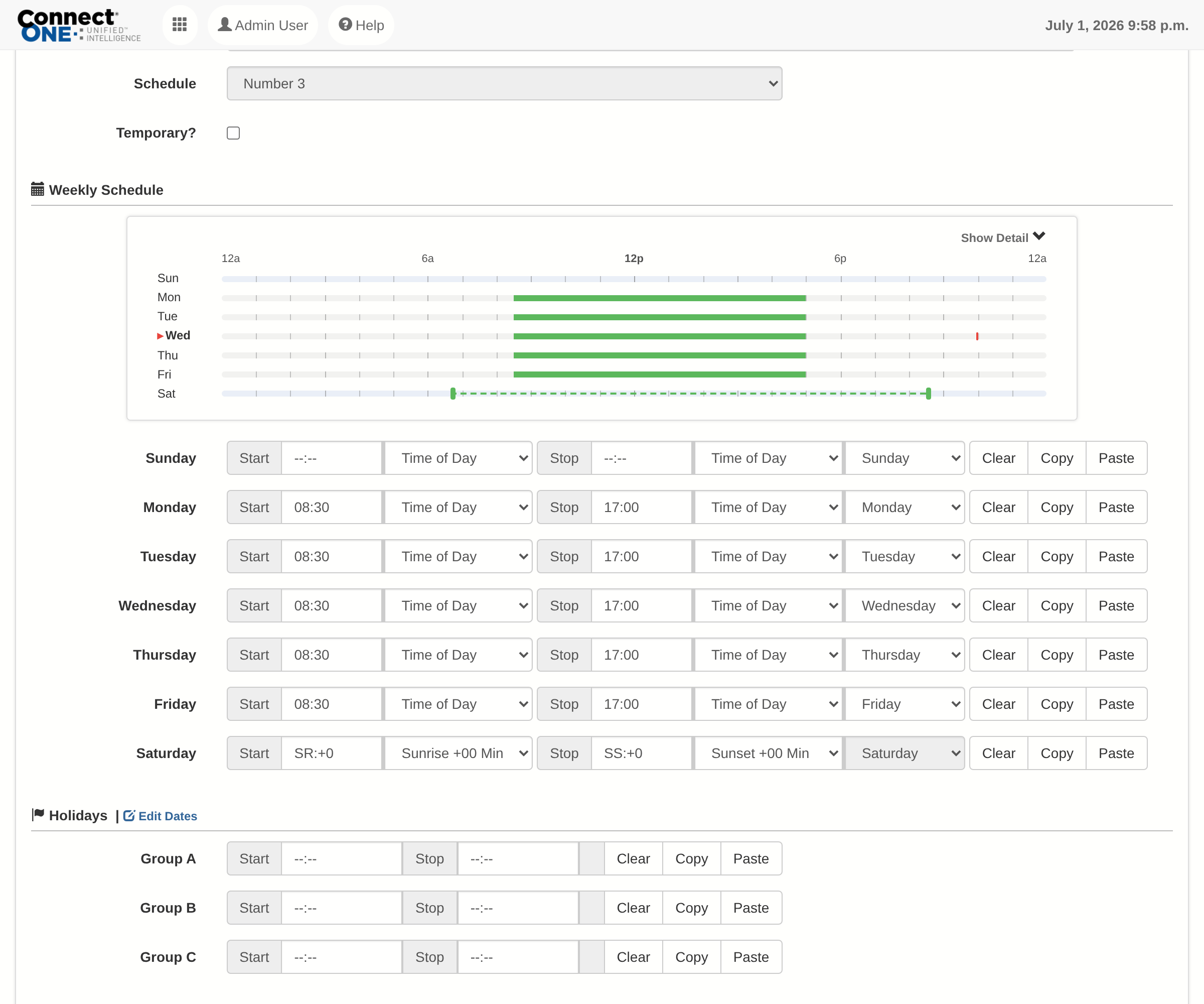 Visualizing Time Windows